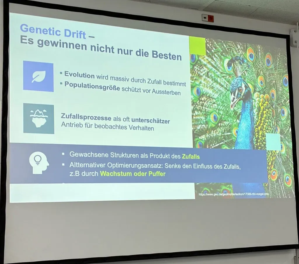 Genetic Drift als Beispiel, wie die Natur auf Robustheit statt auf Effizienz optimiert
