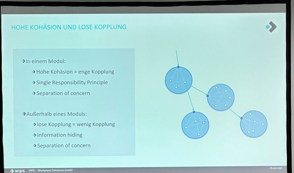 Überblick zu hoher Kohäsion und loser Kopplung